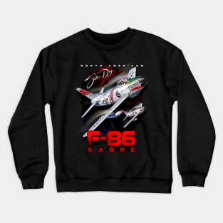 F-86 Sabre Vintage Fighter Plane Crewneck Sweatshirt